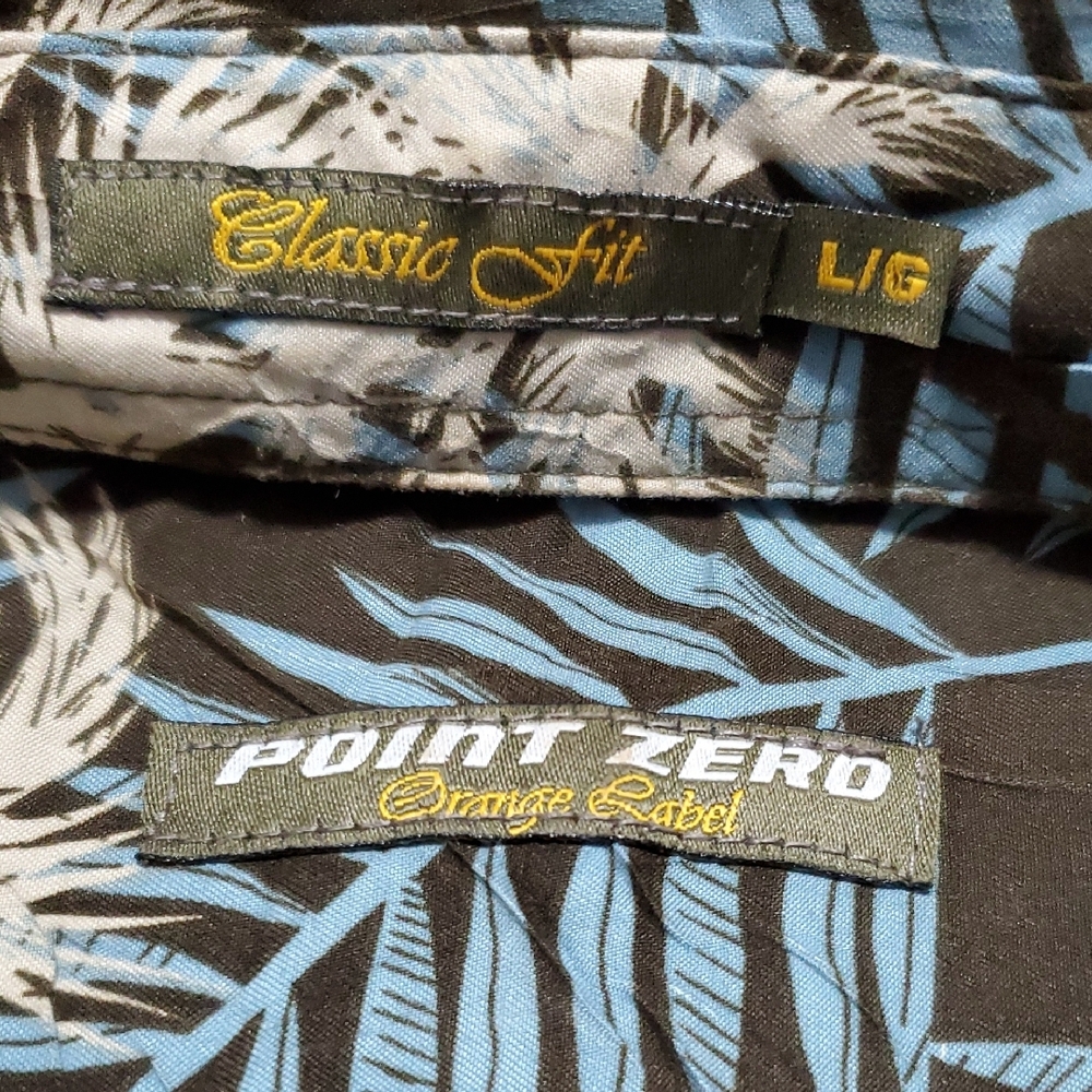 Tropical Palm Print Men's Shirt - Picture 3 of 7